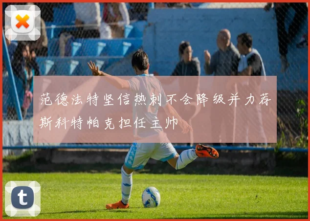 范德法特坚信热刺不会降级并力荐斯科特帕克担任主帅